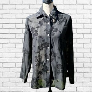 Vintage Annie Alexander sheer blouse